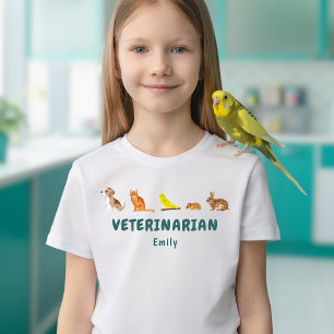 Rij Dieren Kinderdierenarts Verbeeldend Spel T-shirt