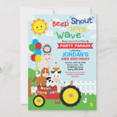 Rij door de opfokkerij van de Birthday Party Kaart (Voorkant)