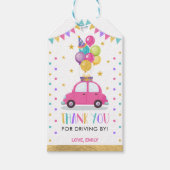 Rij door Meisje Verjaardag Sweet Treats Favor Cadeaulabel (Voorkant)