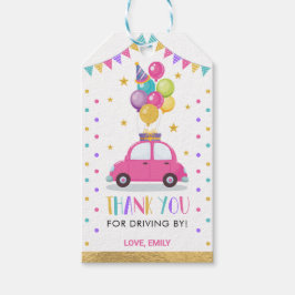 Rij door Meisje Verjaardag Sweet Treats Favor Cadeaulabel