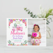 Rij door Mexicaanse Fiesta met foto Kaart (Staand voorkant)