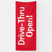Rij door open! Spandoek (Verticaal)