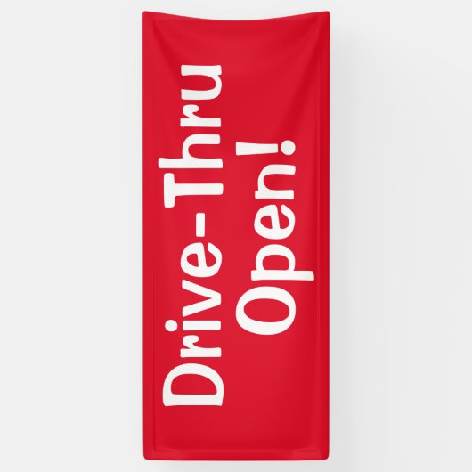 Rij door open! Spandoek (Verticaal)