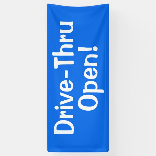 Rij door open! Spandoek (Verticaal)