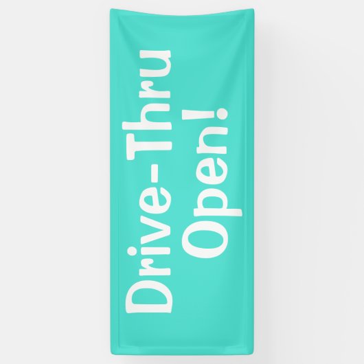 Rij door open! Spandoek (Verticaal)