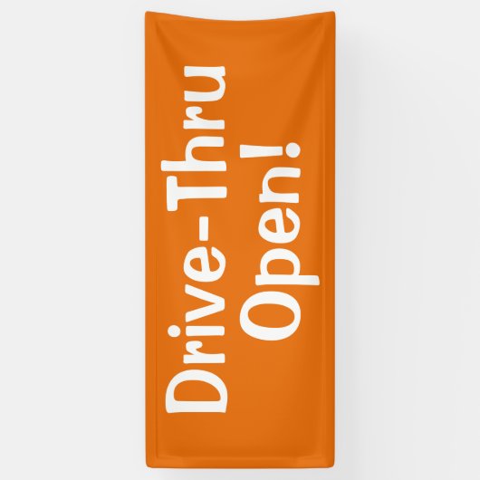 Rij door open! Spandoek (Verticaal)