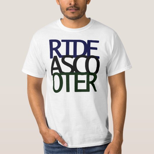 Rij een scooter! t-shirt (Voorkant)