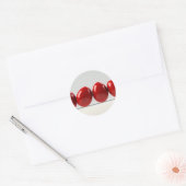 rij eieren ronde sticker (Envelop)