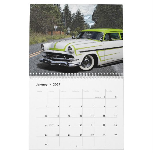 Rij en aangepaste agenda 2015 kalender (Jan 2027)