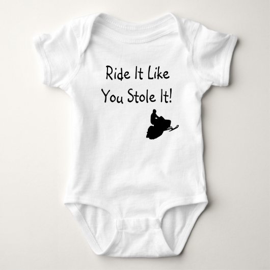 "Rij het alsof je het tegenhoudt" Baby Romper (Voorkant)