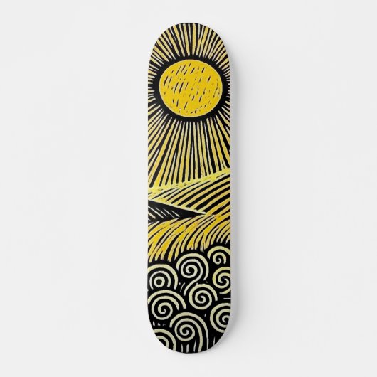 Rij het gouden uur persoonlijk skateboard (Voorkant)