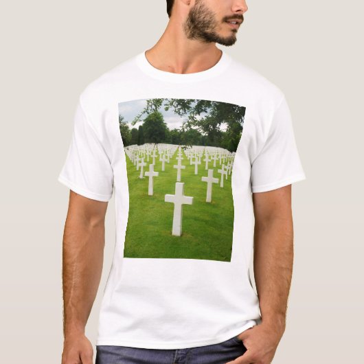 Rij hoofdstenen nationaal kerkhof Arlington T-shirt (Voorkant)