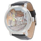 Rij Huizen Horloge (Gekanteld)