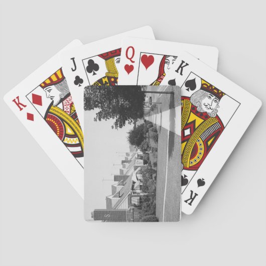 Rij huizen pokerkaarten (Achterkant)