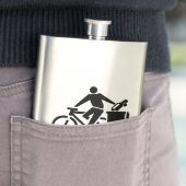 Rij je bike, gooi je auto weg flacon (Voorbeeld)