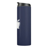 Rij je bike, gooi je auto weg thermosbeker (Geroteerd rechts)