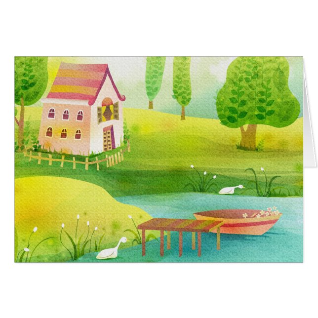 rij je boot (Voorkant Horizontaal)