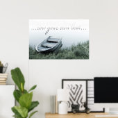 Rij je eigen Poster voor bootmotivatie (Thuiskantoor)