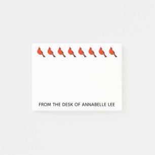 Rij kardinalen personaliseren post-it® notes