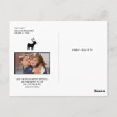 Rij kleurrijke kerstwensen vakantiefoto briefkaart (Achterkant)