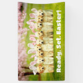 Rij Konijn Puppy's Spandoek (Verticaal)