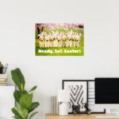 Rij Konijnachtige Puppies Poster (Thuiskantoor)