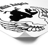 RIJ MET ANGELS FALLEN BIKERS POSTER (Hoek)