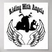 RIJ MET ANGELS FALLEN BIKERS POSTER (Voorkant)
