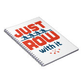 Rij met de Coach Rower van het Team van het Roeper Notitieboek (Rechterzijde)