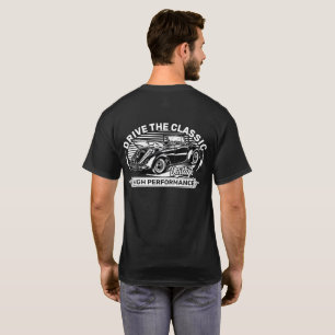 Rij met de  klassieke Duitse auto T-shirt