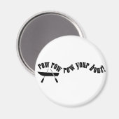 Rij met je boot! magneet (Voorkant / Achterkant)