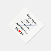 Rij met je hartmotivatie servetten (Hoek)