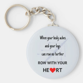 Rij met uw hart motivatie sleutelhanger