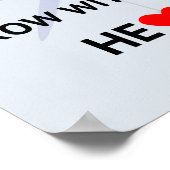 Rij met uw hartsport poster (Hoek)