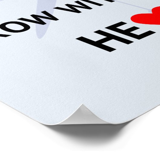 Rij met uw hartsport poster (Hoek)