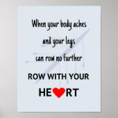 Rij met uw hartsport poster (Voorkant)