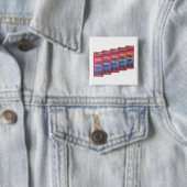 Rij met verschillende auto motoroliën vierkante button 5,1 cm (In situ)