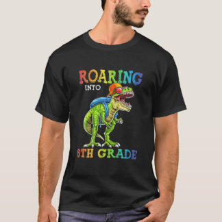 Rij naar 6e graad dinosaurus t Rex naar Scho T-shirt