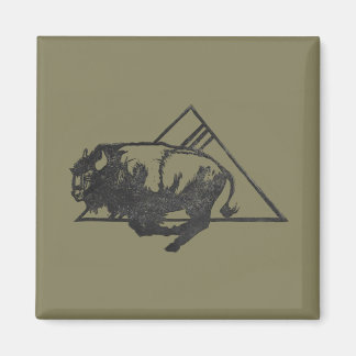 Rij naar de bergen op olijven magneet