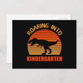 Rij naar KinderGarten terug naar school Briefkaart (Voorkant / Achterkant)