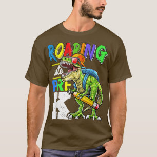 Rij naar PreK T Re Dinosaur terug naar schooljonge T-shirt
