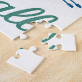 Rij - naar rij is alle blauw Aqua-ruimingsploeg Legpuzzel (Zijkant)