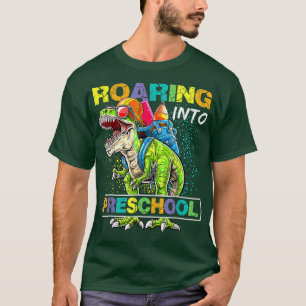 Rij naar voorschoolse dinosaurus t Rex terug naar  T-shirt