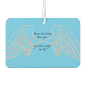 Rij nooit sneller dan je beschermengel... luchtverfrisser (Achterkant)