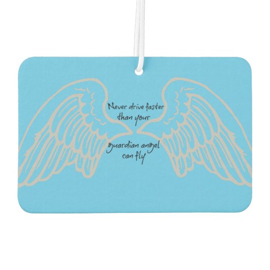 Rij nooit sneller dan je beschermengel... luchtverfrisser (Achterkant)