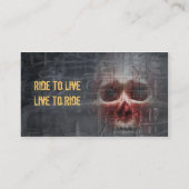 Rij om te leven visitekaartje (Achterkant)