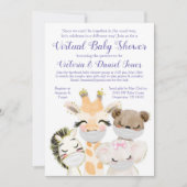 Rij op Baby shower baby's met maskers Kaart (Voorkant)