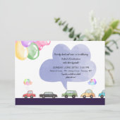 Rij op feestelijke uitnodiging (Staand voorkant)