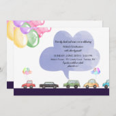 Rij op feestelijke uitnodiging (Voorkant / Achterkant)