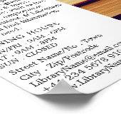 Rij oude boeken, bibliotheek Adverteren Poster (Hoek)